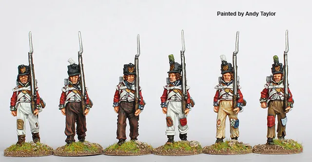 Perry Miniatures BH 72 Voltigeurs figurines marche 1808-14