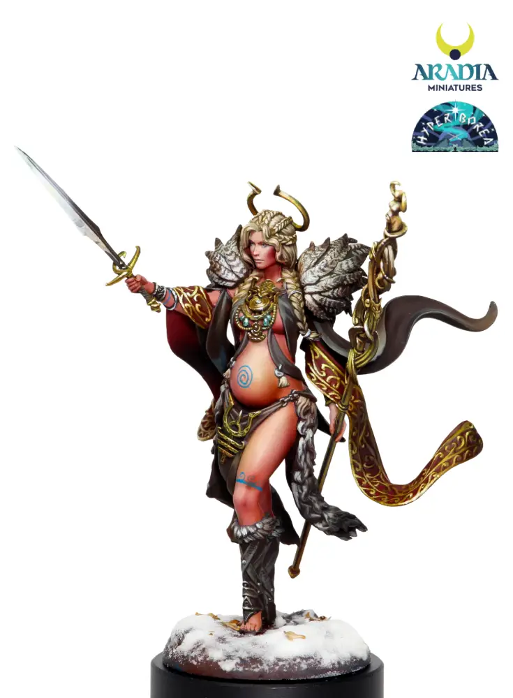 Aradia Minis Hyperborea Freya figurine à peindre