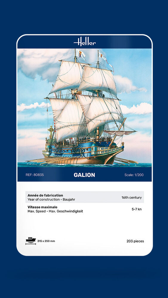 Heller Historical Collection Galion 1/200 maquette bateau voilier