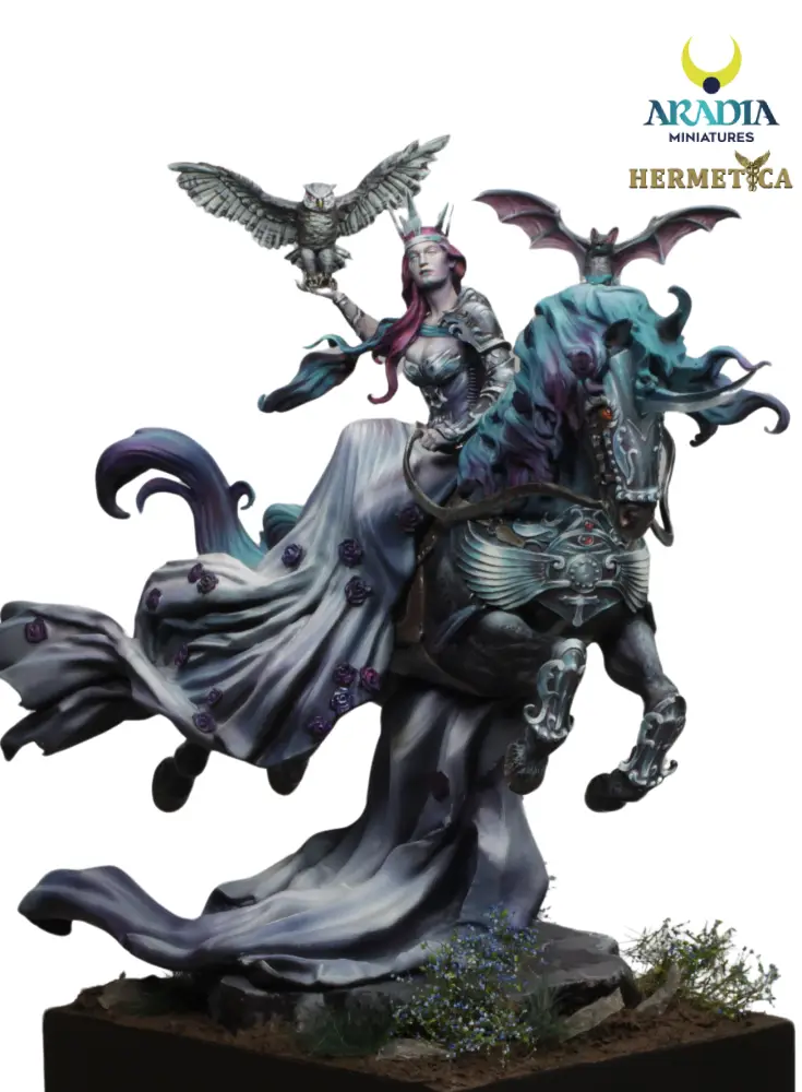 Aradia Hermetica Lady of the Black Rose figurine résine