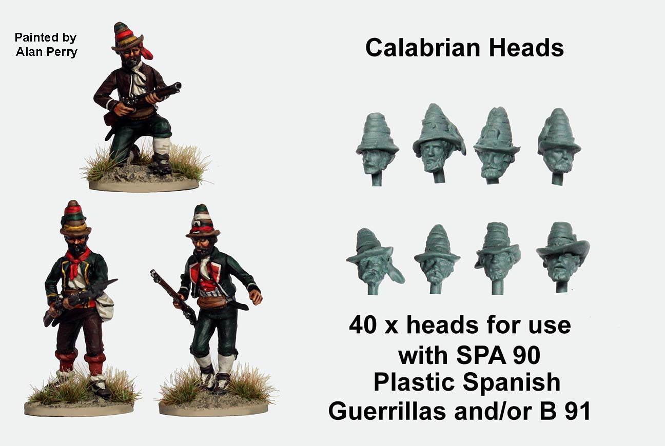 Perry Miniatures Napoleonic NX13 têtes calabraises bits