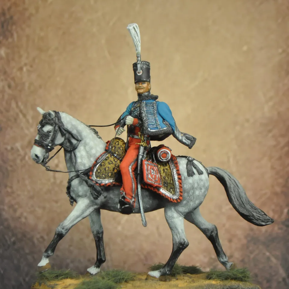 ART GIRONA Napoleonic Colonel Clary figurine hussard