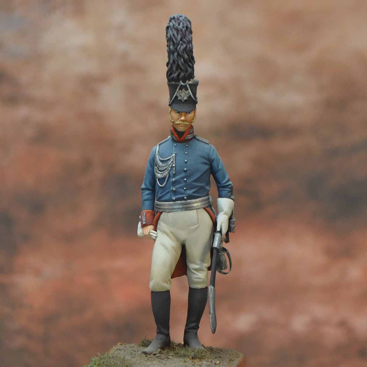 Art Girona Napoleonic Officier Prusse figurine 54mm 1808