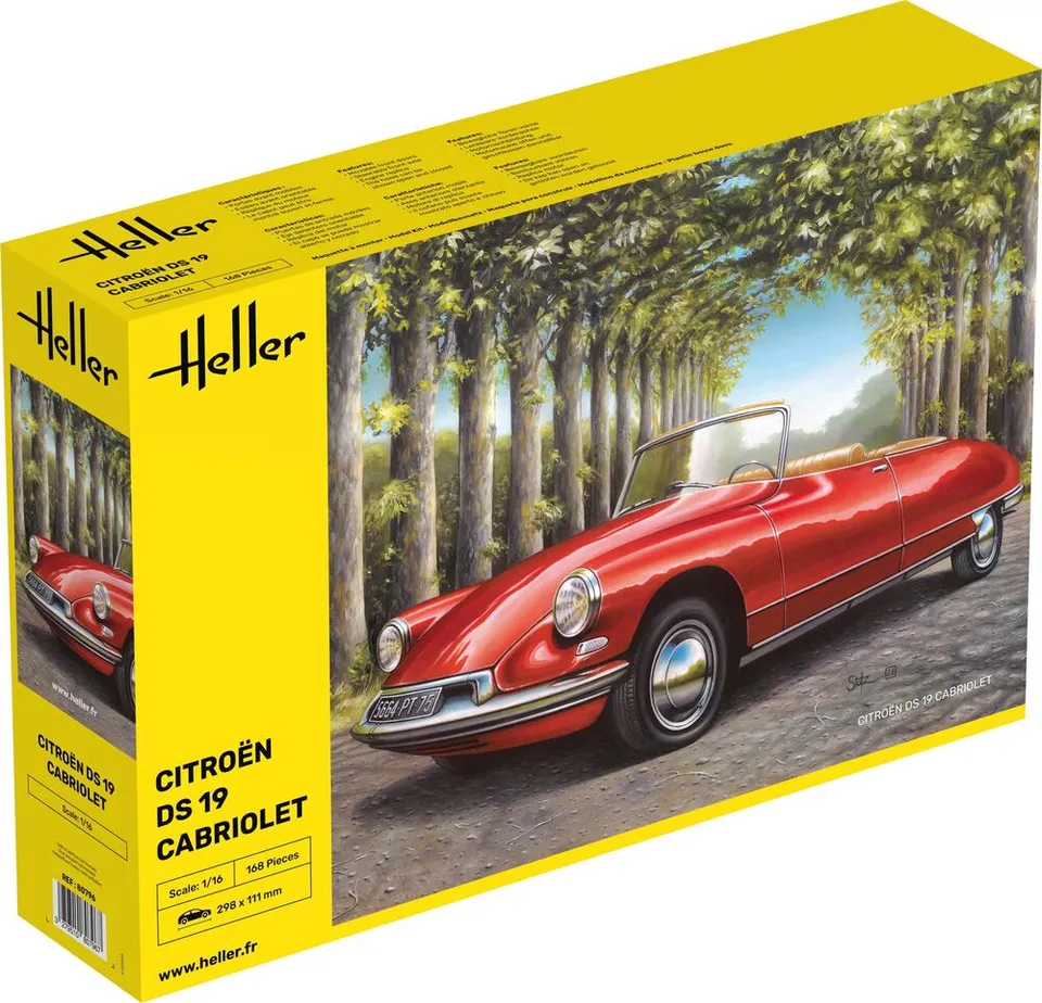 Heller Historical Citroen DS 19 Cabriolet maquette 1/16