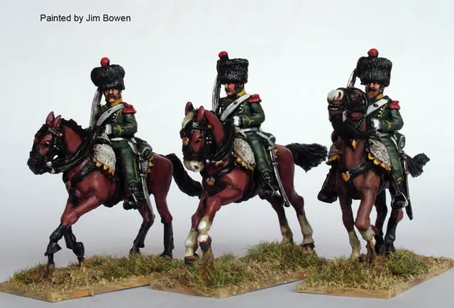 Perry Napoleonic FN43 chasseurs à cheval figurines 28mm galop
