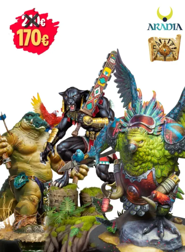 Aradia Paititi Jungle Bundle lot figurines jungle Lost World