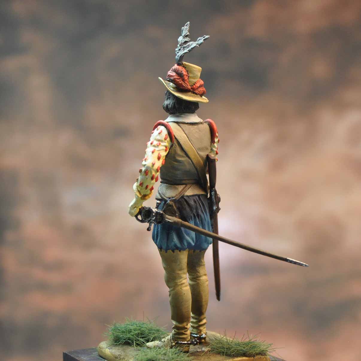 Art Girona General Arquebusier Espagnol figurine 54 mm 1618