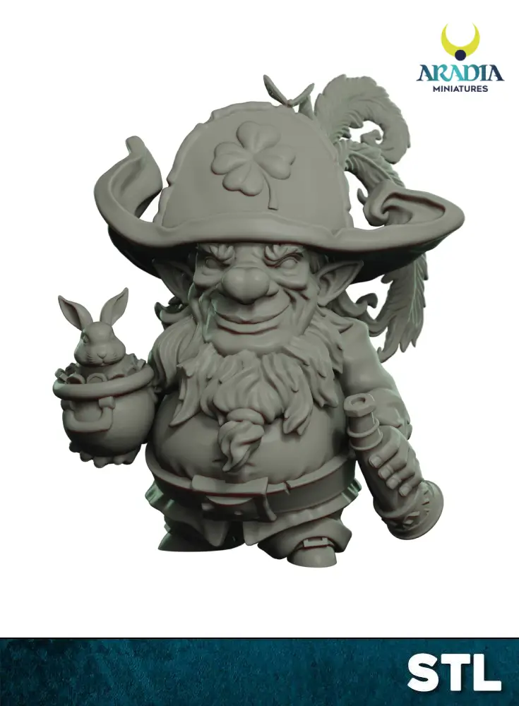 Aradia Minis Classic Fantasy Paddy fichier STL