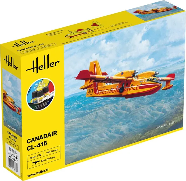 Heller Starter Kit Canadair CL-415 maquette avion 1/72 complet
