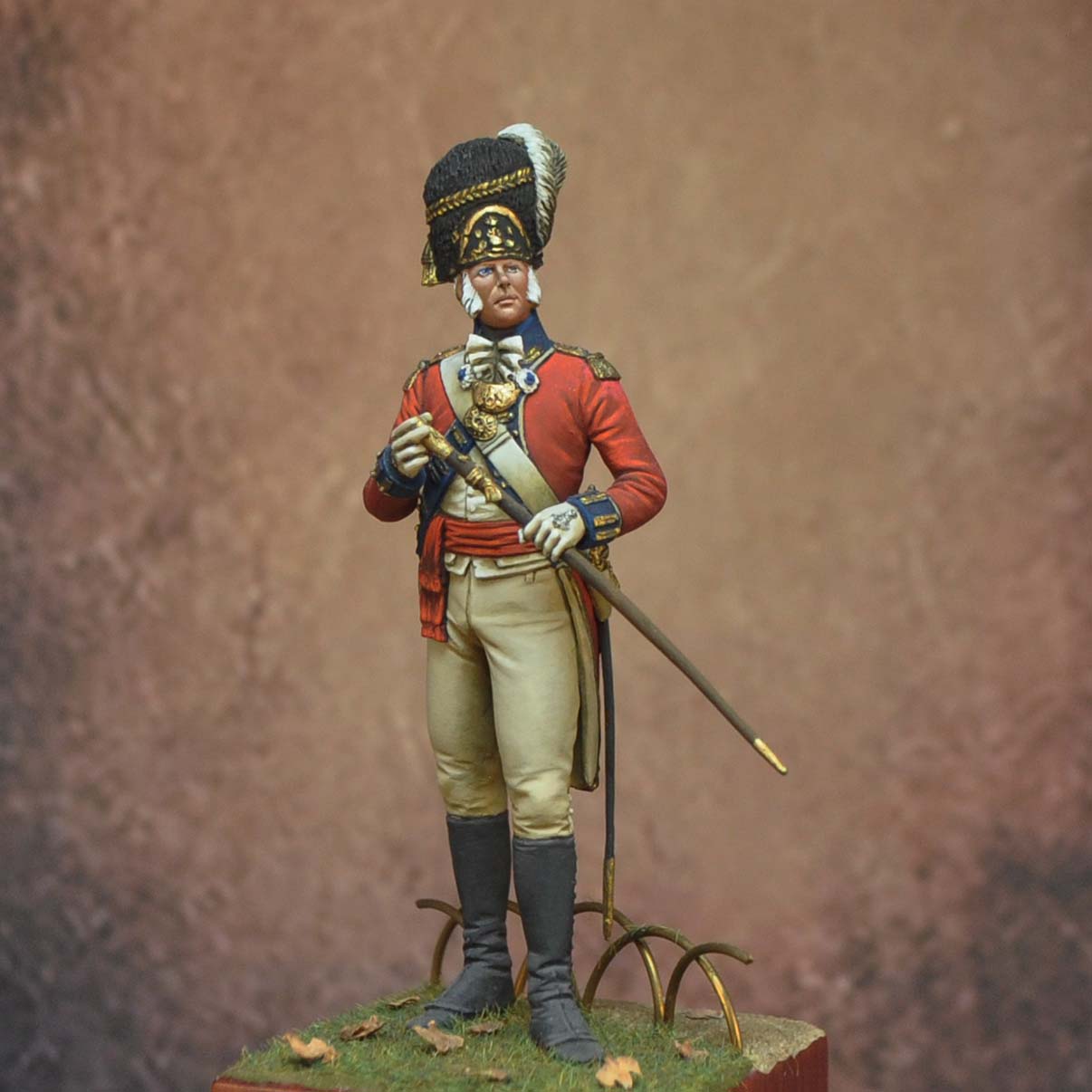 Art Girona 70mm Officier 7th Foot figurine Royal Fusiliers 1789
