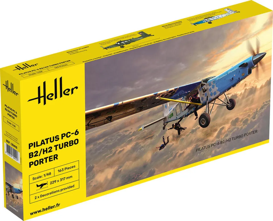 Heller Pilatus PC-6 B2/H2 Turbo Porter 1/48 maquette avion