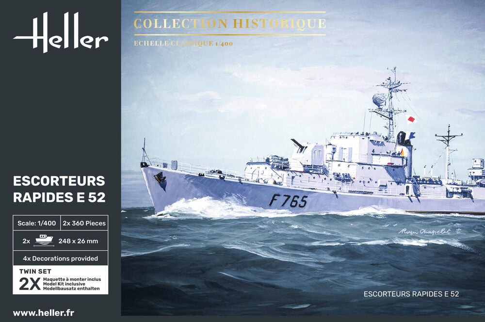 Heller Historical Collection Escorteurs Rapides E52 maquette bateau 1/400