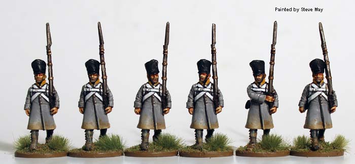 Perry Napoleonic PN 49 figurines mousquetaires capote marche