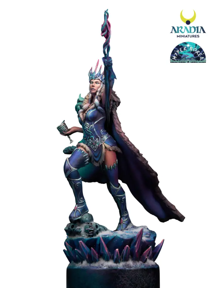 Aradia Minis Hyperborea Skadi figurine résine 75mm