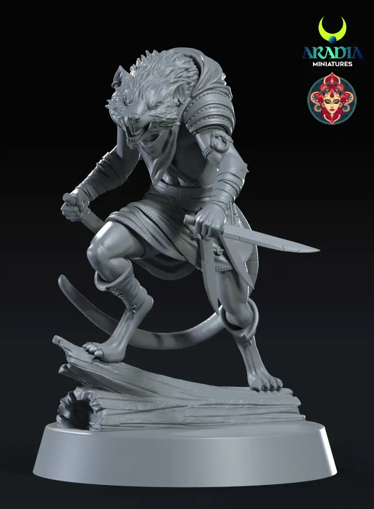 Kali Yuga Mushika figurine résine 32mm