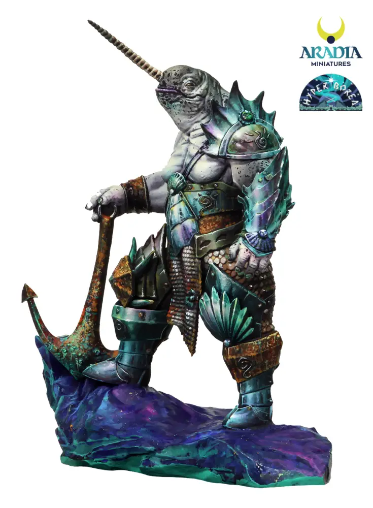 Aradia Hyperborea Narwald licorne arctique figurine à peindre