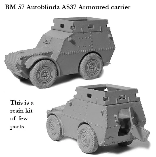 Perry Miniatures World War 2 BM 57 maquette Autoblinda AS37 résine