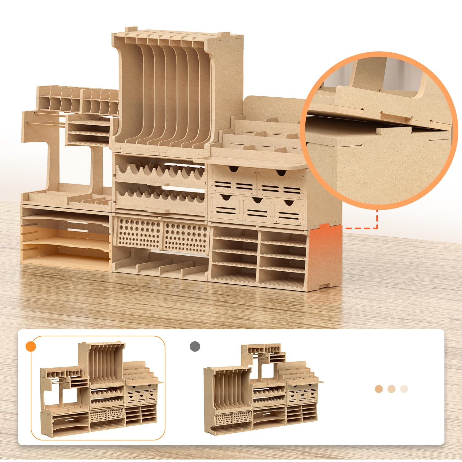 Bucasso Hobby Organizer Set GK10 station 8 modules MDF