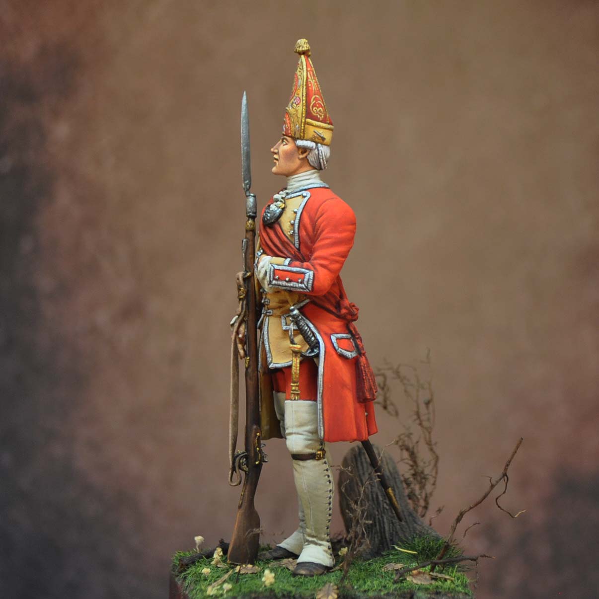 Art Girona 70mm Officer 3rd Regiment Grenadier 1751 figurine