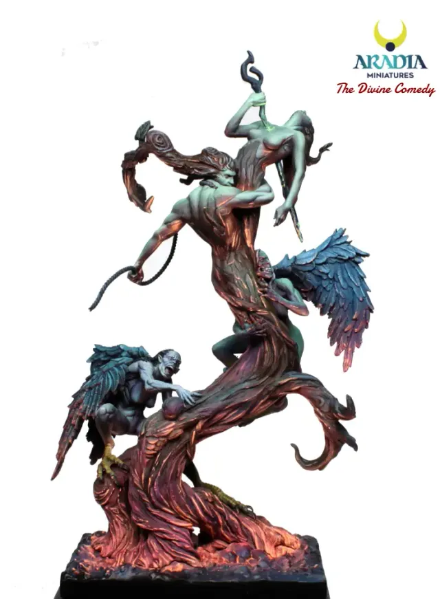 Aradia Dante's Divine Comedy Tree of Suicides figurine