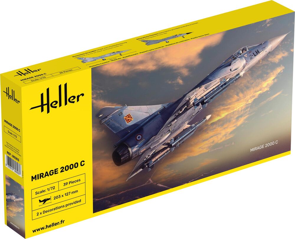 Heller Historical Collection Mirage 2000 C avion 1/72