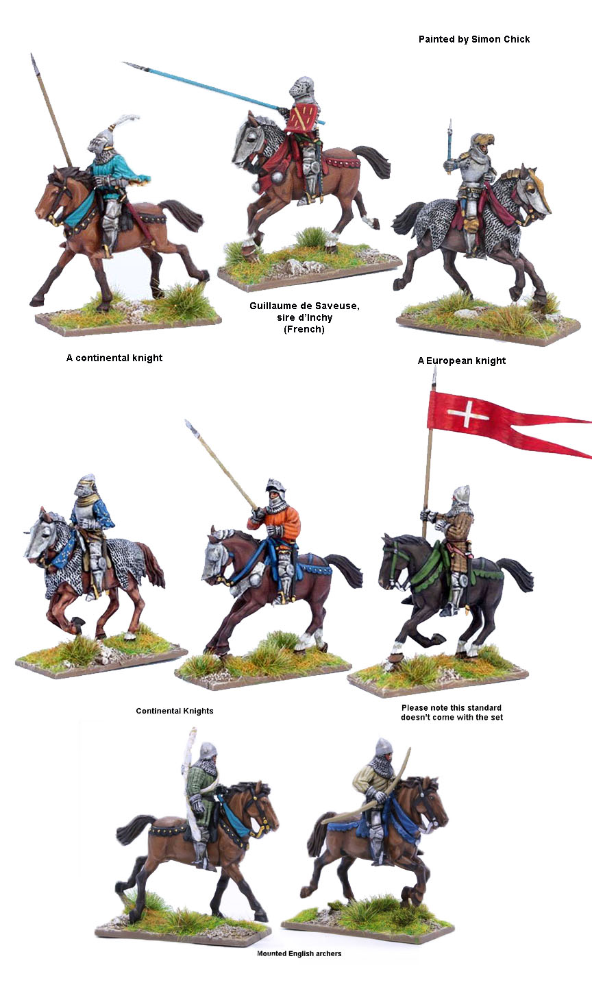Perry Miniatures AO70 boîte chevaliers montés Agincourt 1415 x12