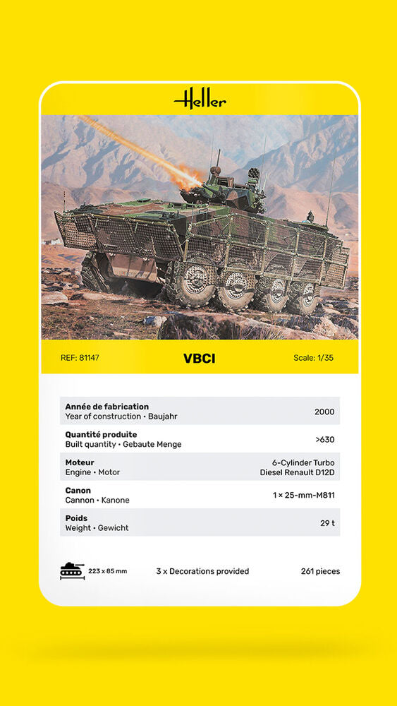 Heller VBCI Historical Collection maquette blindé 1/35