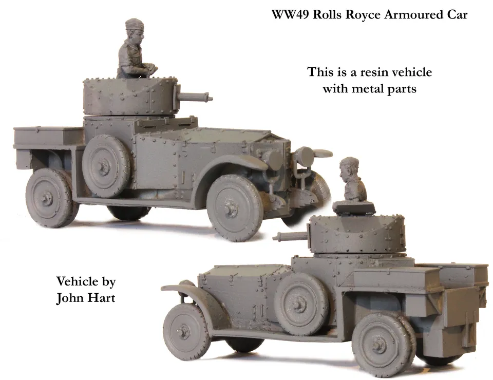 Perry Miniatures WWII WW 49 maquette Rolls Royce blindée résine