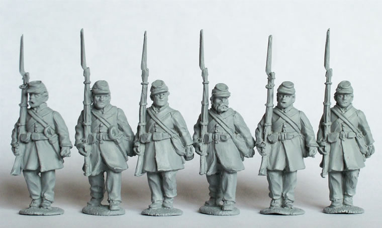 Perry Miniatures ACW31 infanterie confédérée figurines 28mm képis