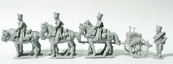 Perry Miniatures Napoleonic PN29 artillerie attelage 6 chevaux figurines