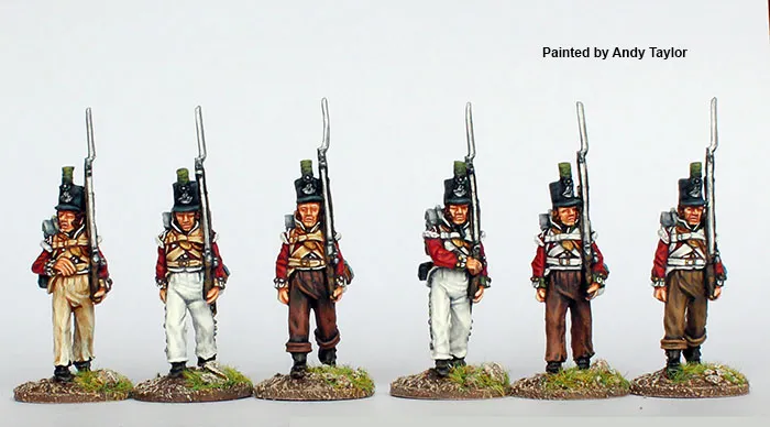 Perry Napoleonic BH 75 figurines infanterie légère en marche 1808-14