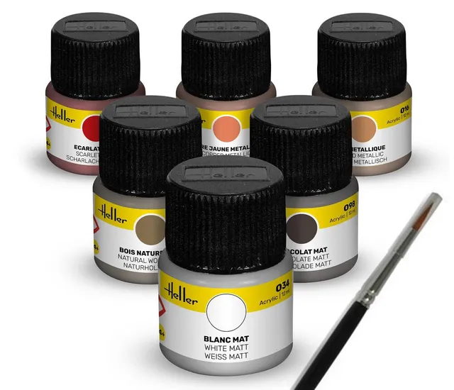 Heller Historical Collection Kit Peintures Voiliers Acrylique 6x12ml
