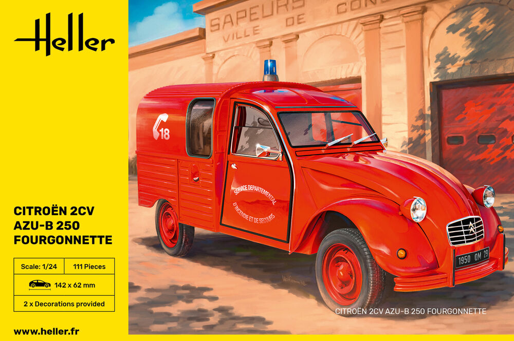Heller Citroen 2CV AZU-B 250 fourgonnette 1/24
