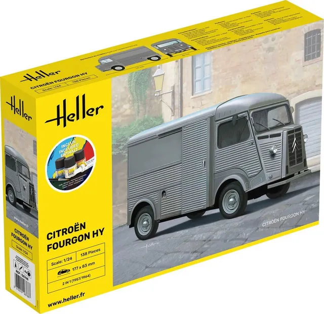 Heller Starter Kit Citroën Fourgon HY maquette 1/24