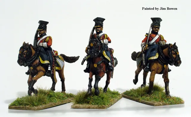 Perry Napoleonic FN128 lanciers rouges figurines galop