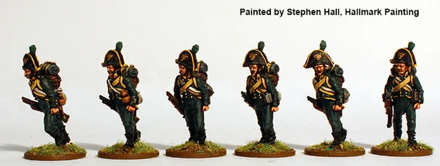 Perry Napoleonic NCR 16 tirailleurs Saxe-Weimar figurines