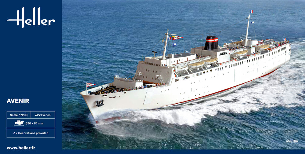 Heller Historical Collection Avenir 1/200 maquette bateau car-ferry
