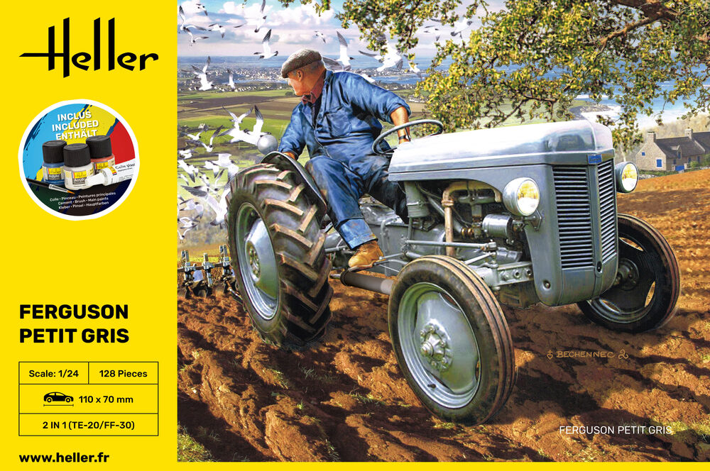 Heller Ferguson Petit Gris 1/24 maquette tracteur