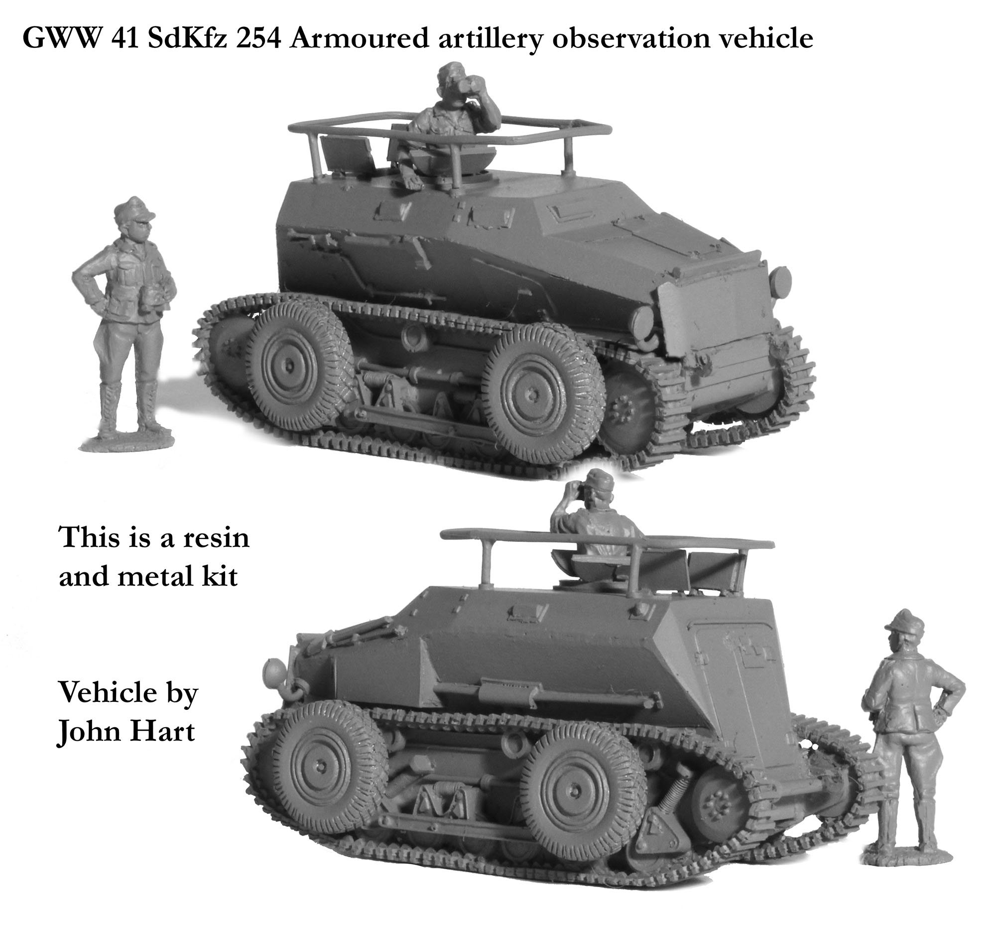 Perry Miniatures World War 2 GWW 41 SdKfz 254 maquette résine