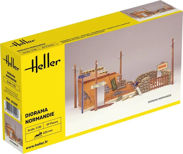 Heller Historical Collection Diorama Normandie décor 1/35 1944