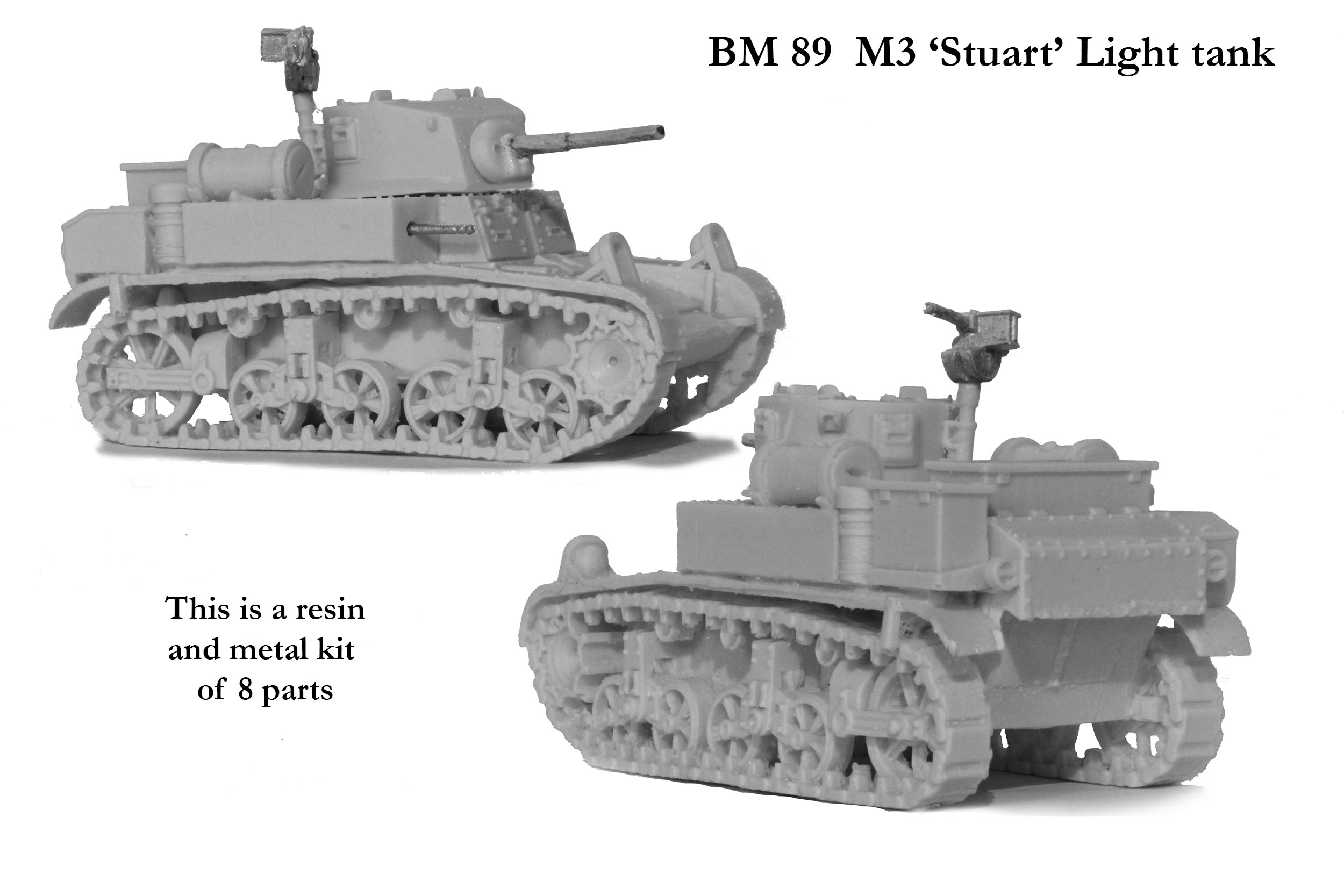 Perry BM 89 M3 Stuart char léger maquette 28mm