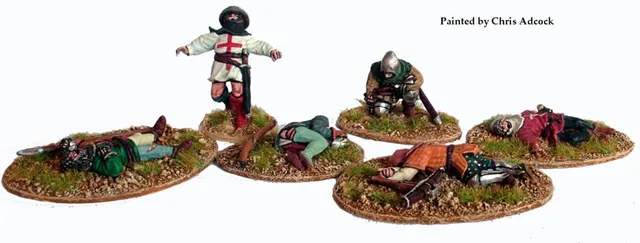 Perry Miniatures Agincourt AO32 infanterie figurines métal blessés