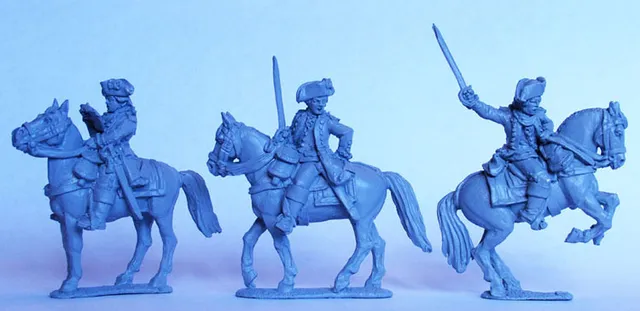 Perry AW148 figurines colonels français montés