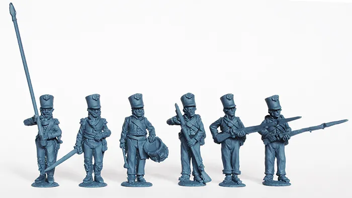 Perry Miniatures Napoleonic SPA26 infanterie commandement shako