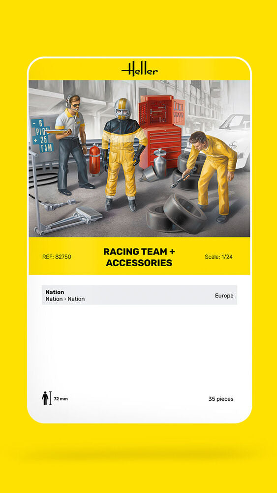 Heller Historical Collection Racing Team 1/24 figurines plastique