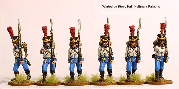 Perry Napoleonic NCR 31 fusiliers Reuss marche 28mm métal