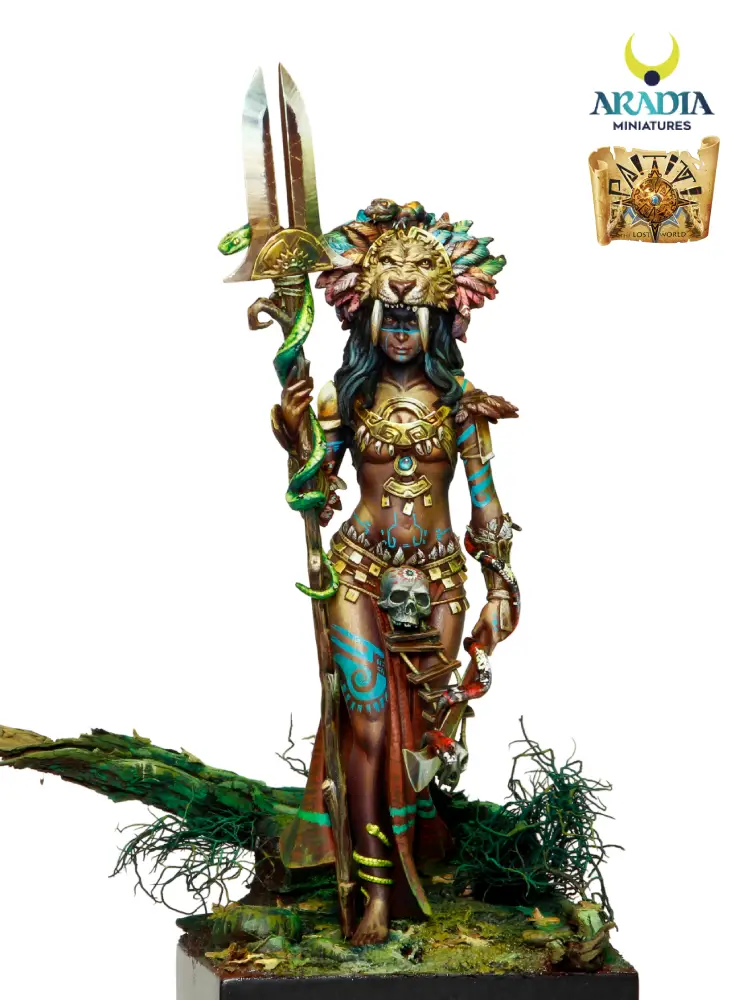 Aradia Minis Paititi Ixtaca figurine prêtresse à peindre