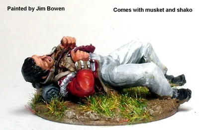 Perry Miniatures 40mm PE58 fantassin blessé couché