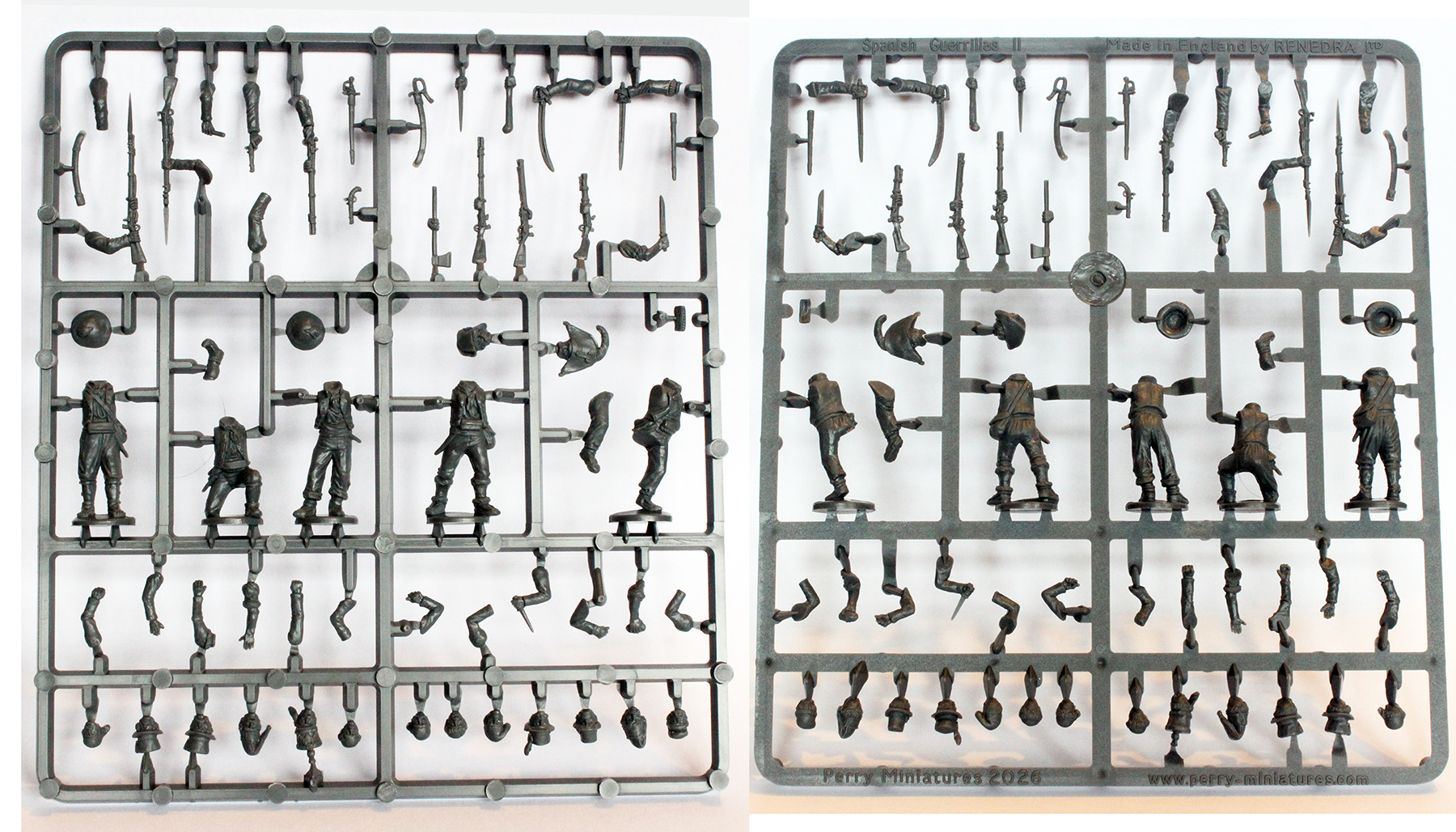 Perry Miniatures SPA 90 boîte 40 figurines guerrillas plastique