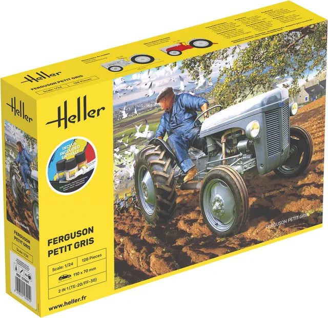 Heller Ferguson Petit Gris 1/24 maquette tracteur